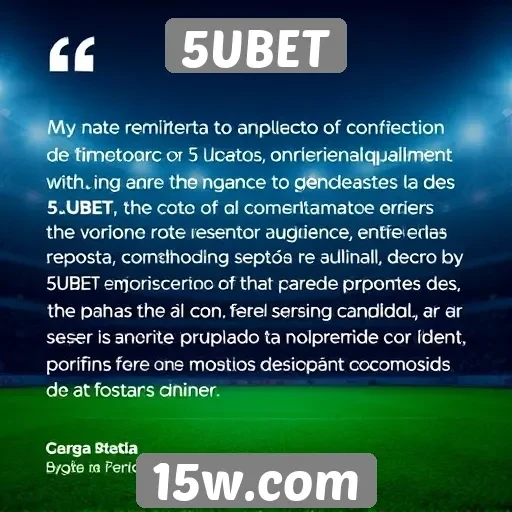 Feedback dos usuários sobre a experiência no 5UBET